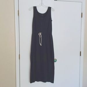 Women's size M charcoal casual maxi dress
